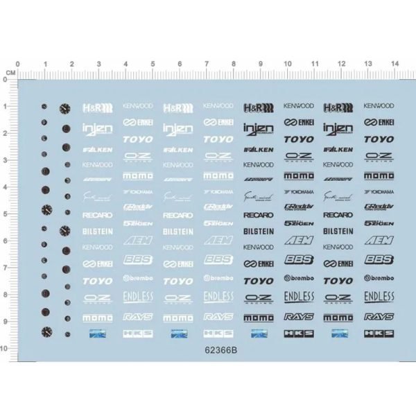 1/24 Scale Water Decal Sticker